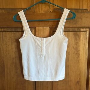 Free people intimately fp Women's White Scoop Neck Tank Top! Size m/l
